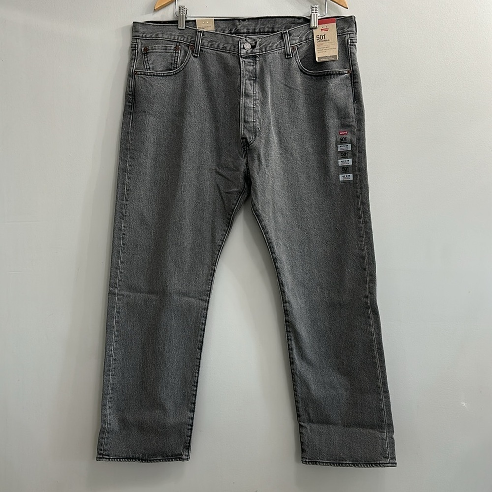 Levi's Gray Straight-Leg Jeans Classic Fit